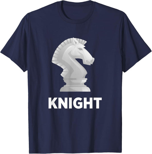 Knight Chess Piece Game Matching Simple Halloween Costume T-Shirt - T-Shirt | Navy