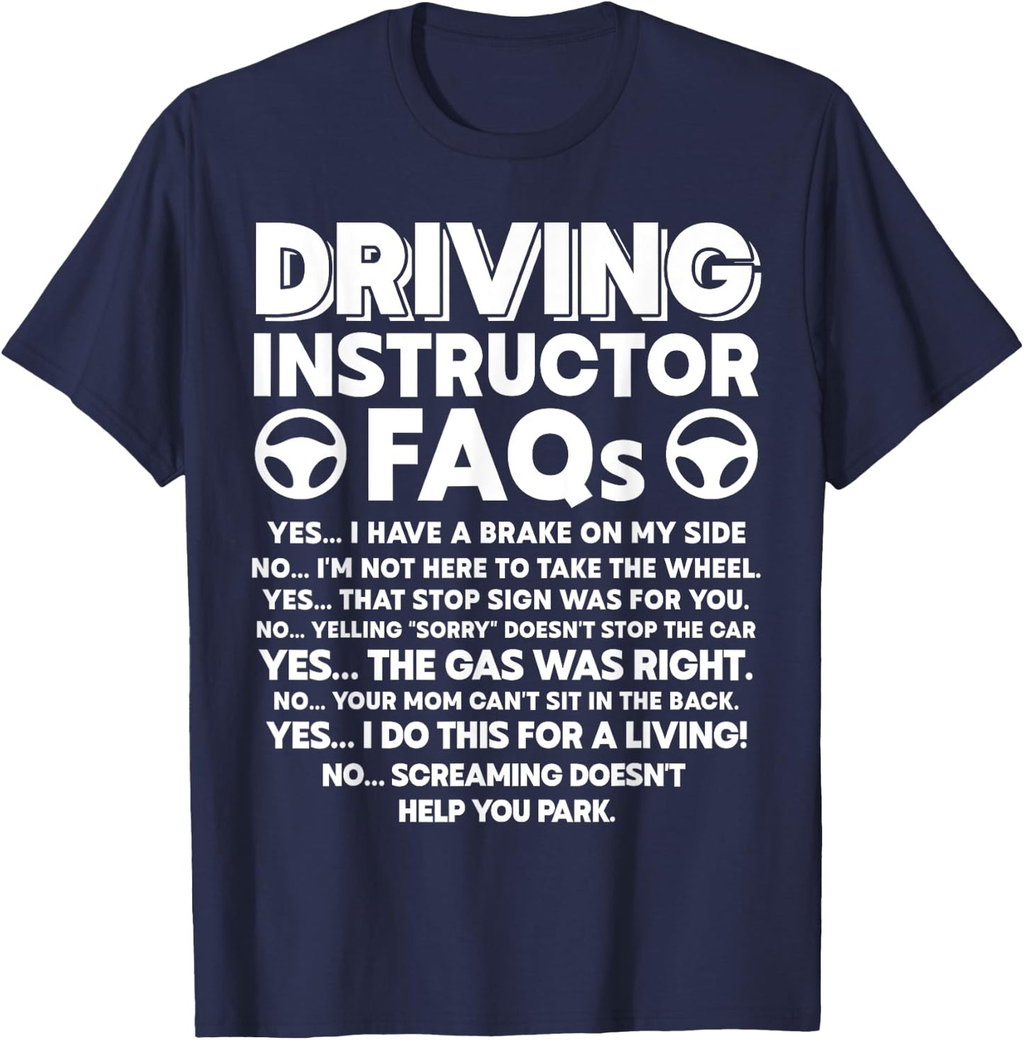 Driving Instructor T-Shirt - T-Shirt | Navy