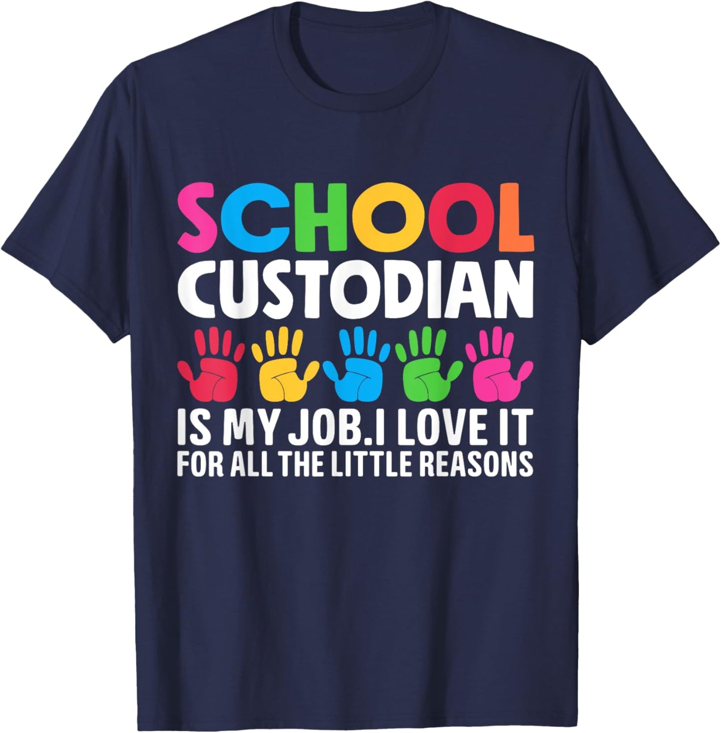 School Custodian Appreciation Back To School T-Shirt - T-Shirt | Navy