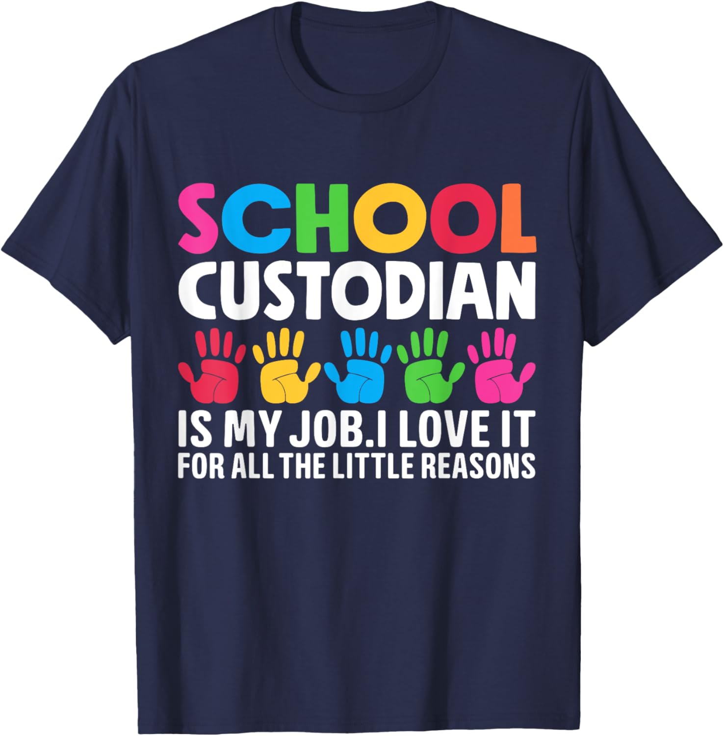 School Custodian Appreciation Back To School T-Shirt - T-Shirt | Navy