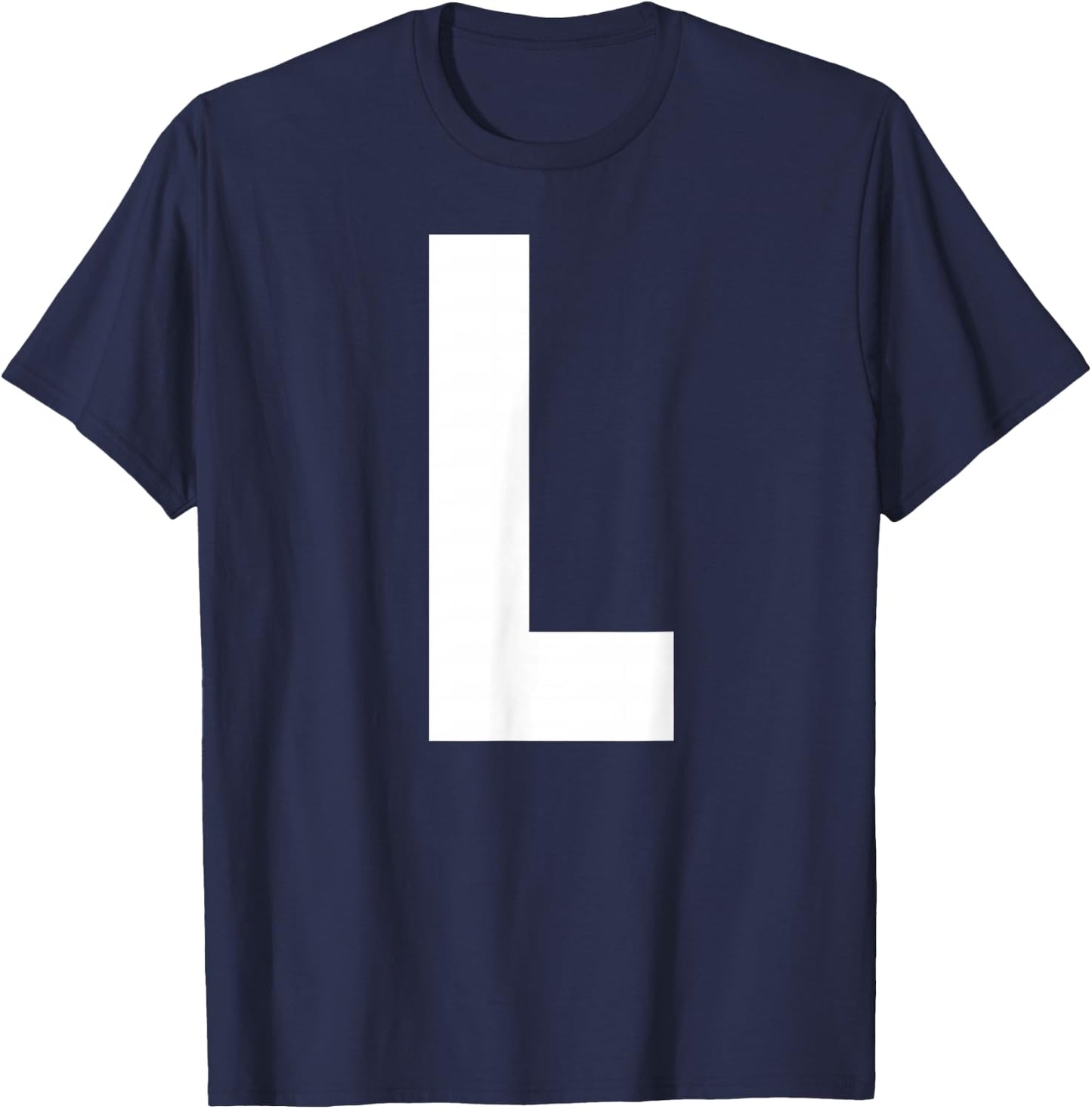 Alphabet Letter L Shirt T-Shirt - T-Shirt | Navy
