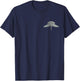Military Freefall Parachutist Badge Distressed Logo Veteran T-Shirt - T-Shirt | Navy