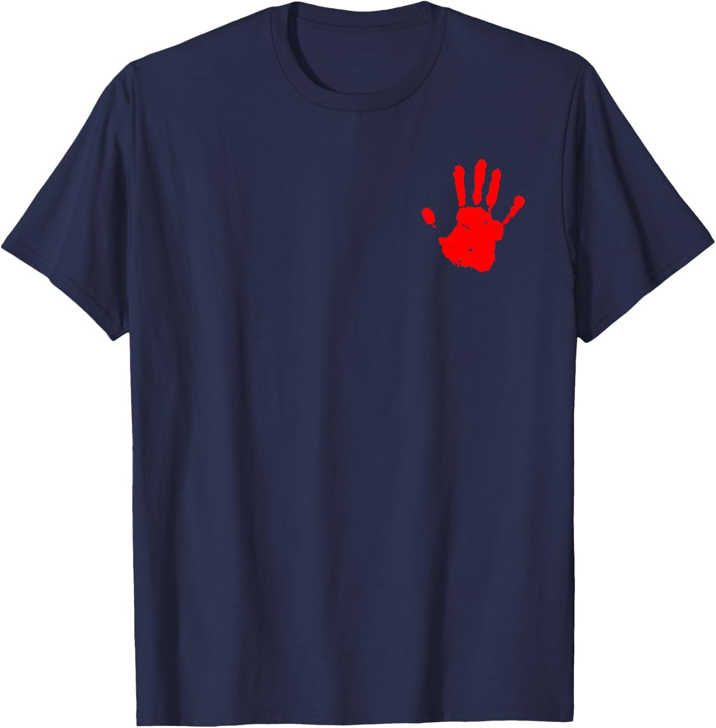 Native America Stolen Sisters Red Hand T-Shirt - T-Shirt | Navy