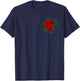 Cool Red Roses Elegant Floral Design Women and Youth T-Shirt - T-Shirt | Navy