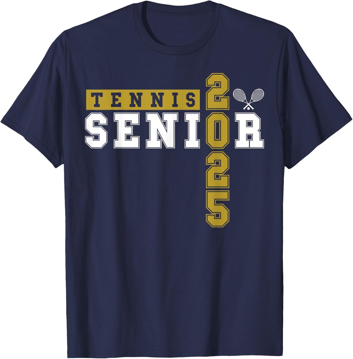 Tennis Senior Night Tennis Senior 2025 Graduation 23 T-Shirt - T-Shirt | Navy