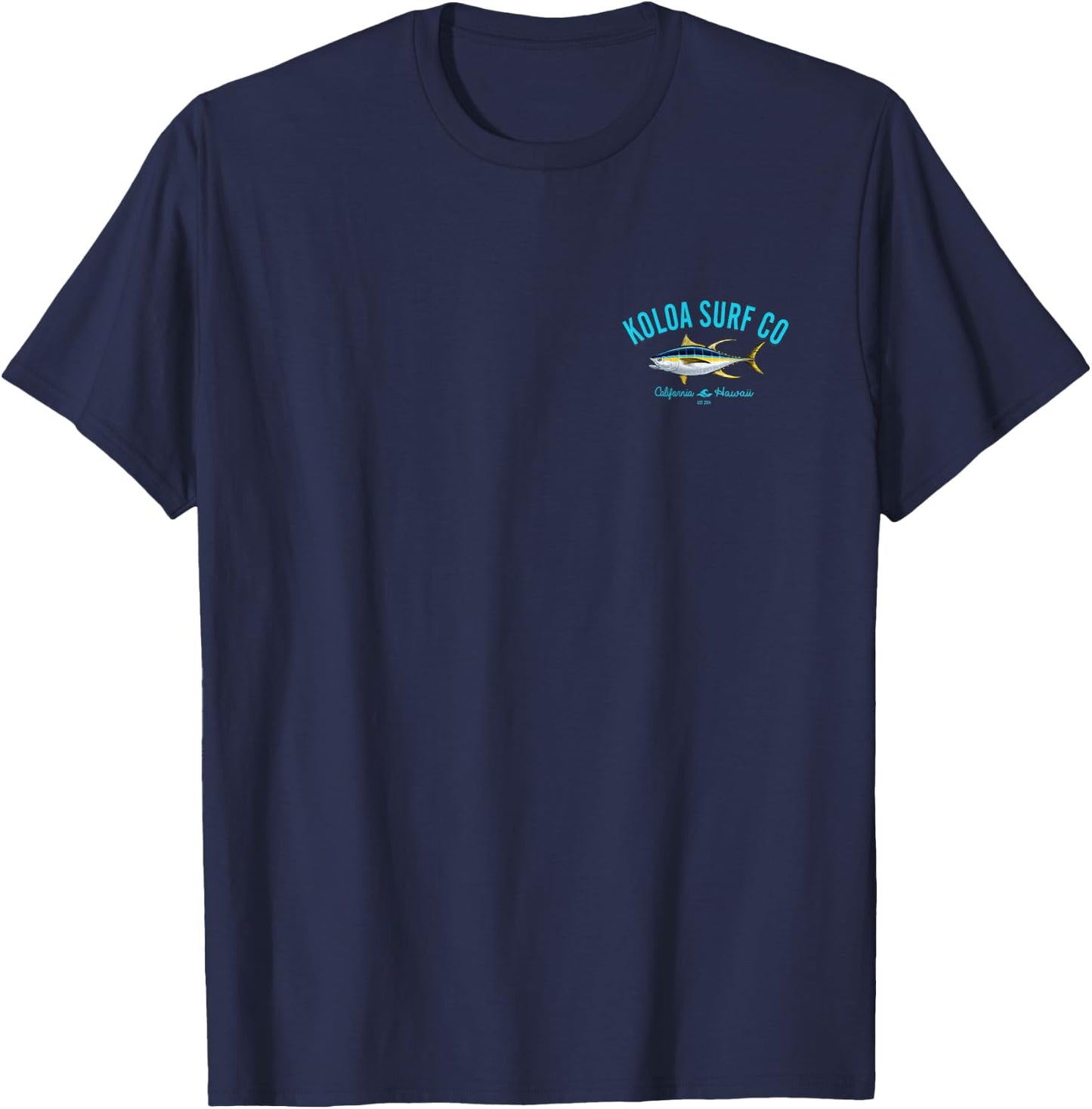 Koloa Surf Yellow Fin Tuna Logo Lightweight, Graphic T-Shirt - T-Shirt | Navy
