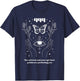 Angel Number Mystical Celestial Numerology NS Angelcore Aesthetic Cute Butterfly Mystical Black T-Shirt - T-Shirt | Navy