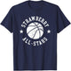 Strawberry Vintage All-Stars Retro 80s Basketball T-Shirt - T-Shirt | Navy