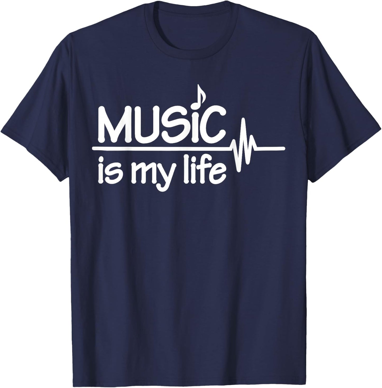 Music is my life T-Shirt - T-Shirt | Navy