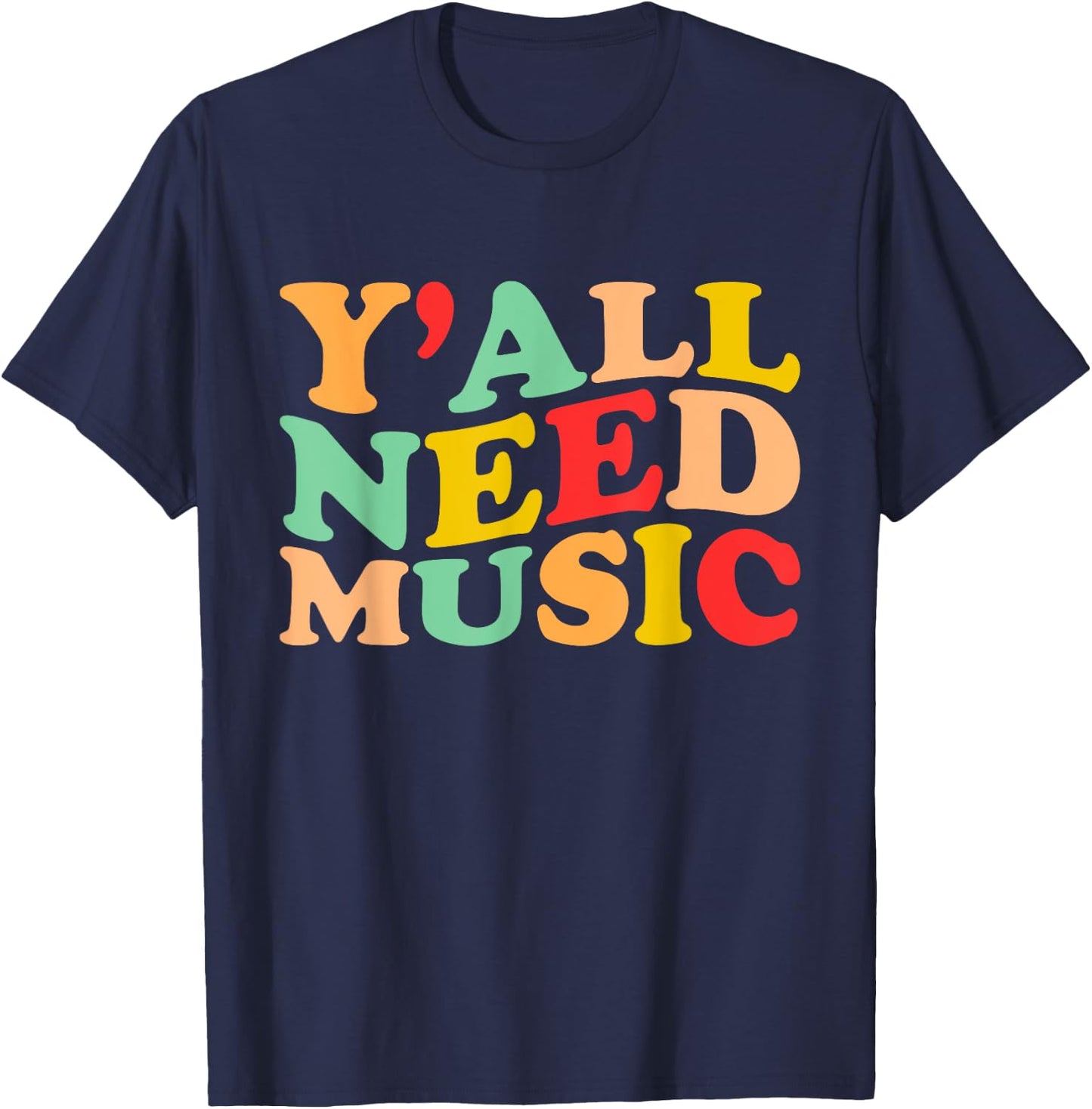 Music Teacher Music Lover Musical Instrument Musician T-Shirt - T-Shirt | Navy