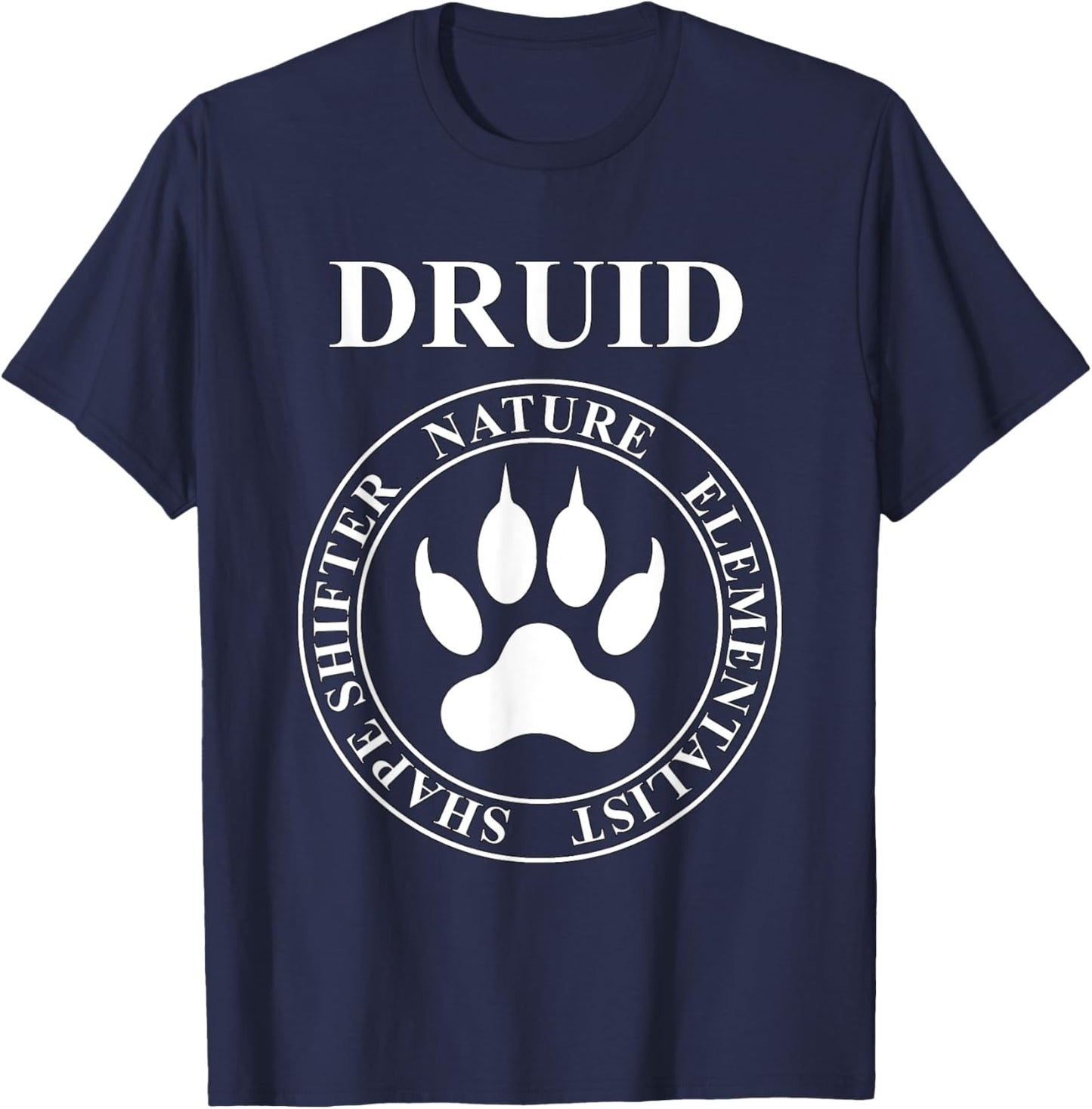 Druid Fantasy RPG Class Shapeshifter T-Shirt - T-Shirt | Navy