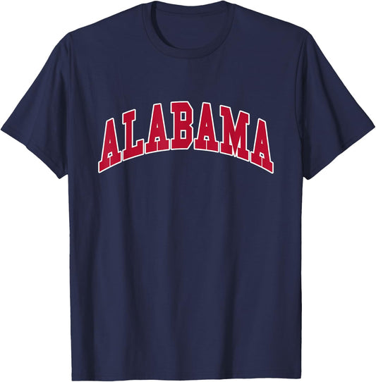 ALABAMA - Throwback Design - Classic T-Shirt - T-Shirt | Navy