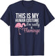 Halloween Flamingo – Trick Or Treat Pink Flamingo Halloween T-Shirt - T-Shirt | Navy