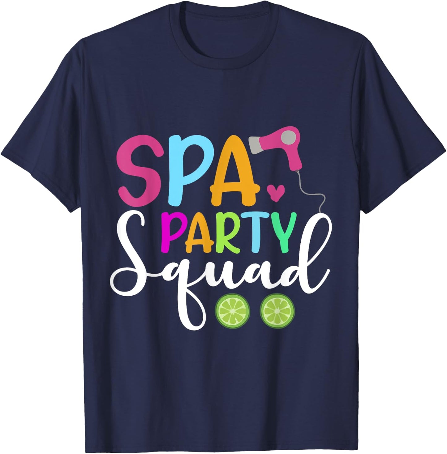 Spa Party Squad T-Shirt - T-Shirt | Navy