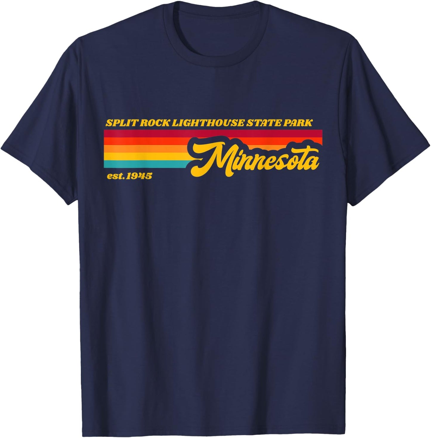 Minnesota Split Rock Lighthouse State Park T-Shirt - T-Shirt | Navy