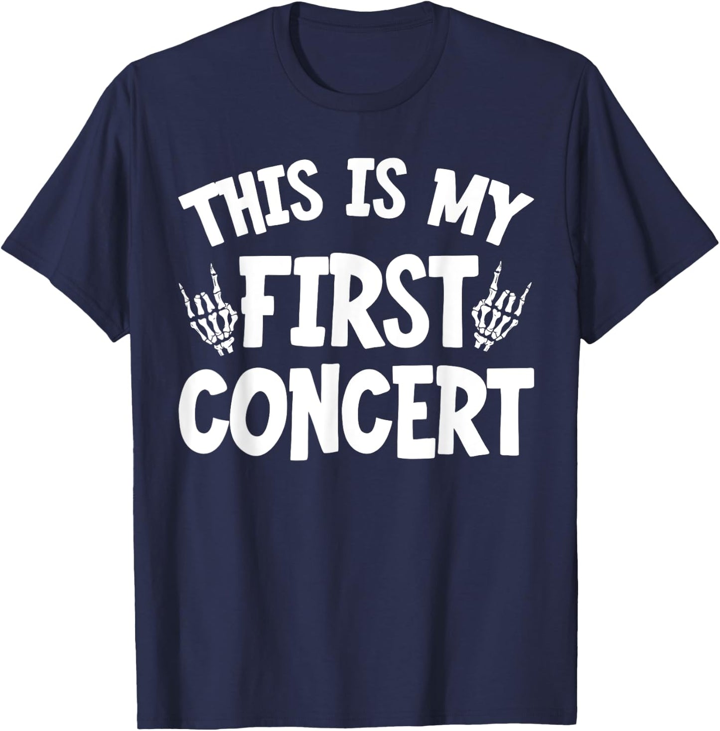 This Is My First Concert T-Shirt - T-Shirt | Navy