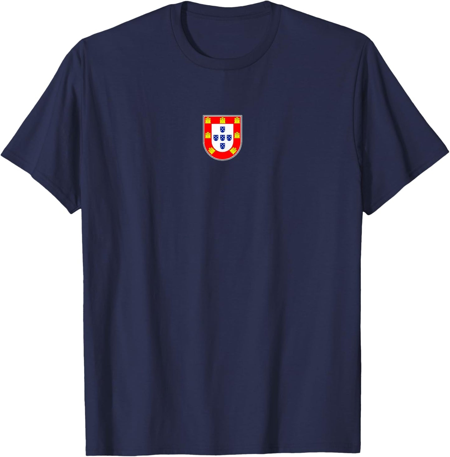 Portugal Quinas - Portuguese Flag Retro T-Shirt - T-Shirt | Navy