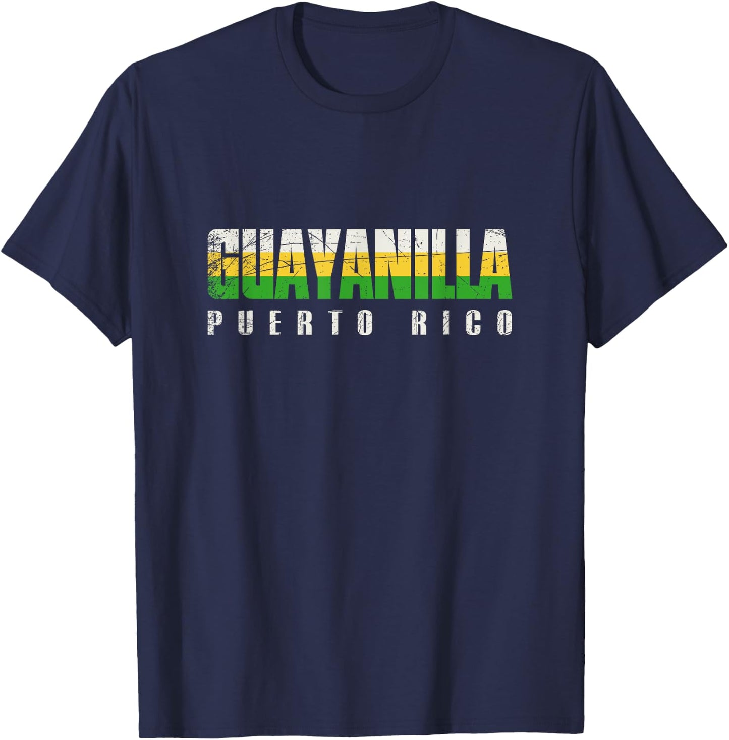 Guayanilla City in Puerto Rico, Guayanilla Flag T-Shirt - T-Shirt | Navy