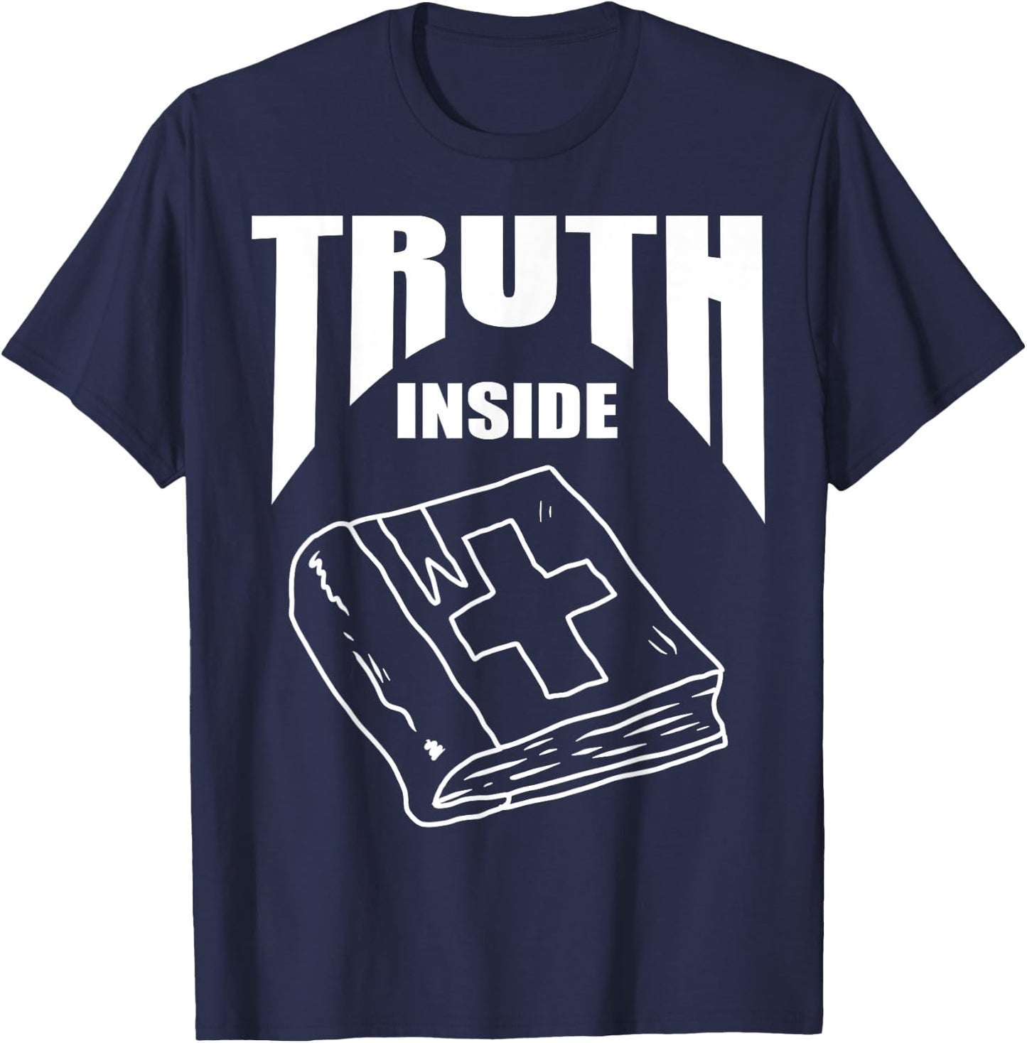 Bible God Jesus Christ Faith Christian T-Shirt - T-Shirt | Navy