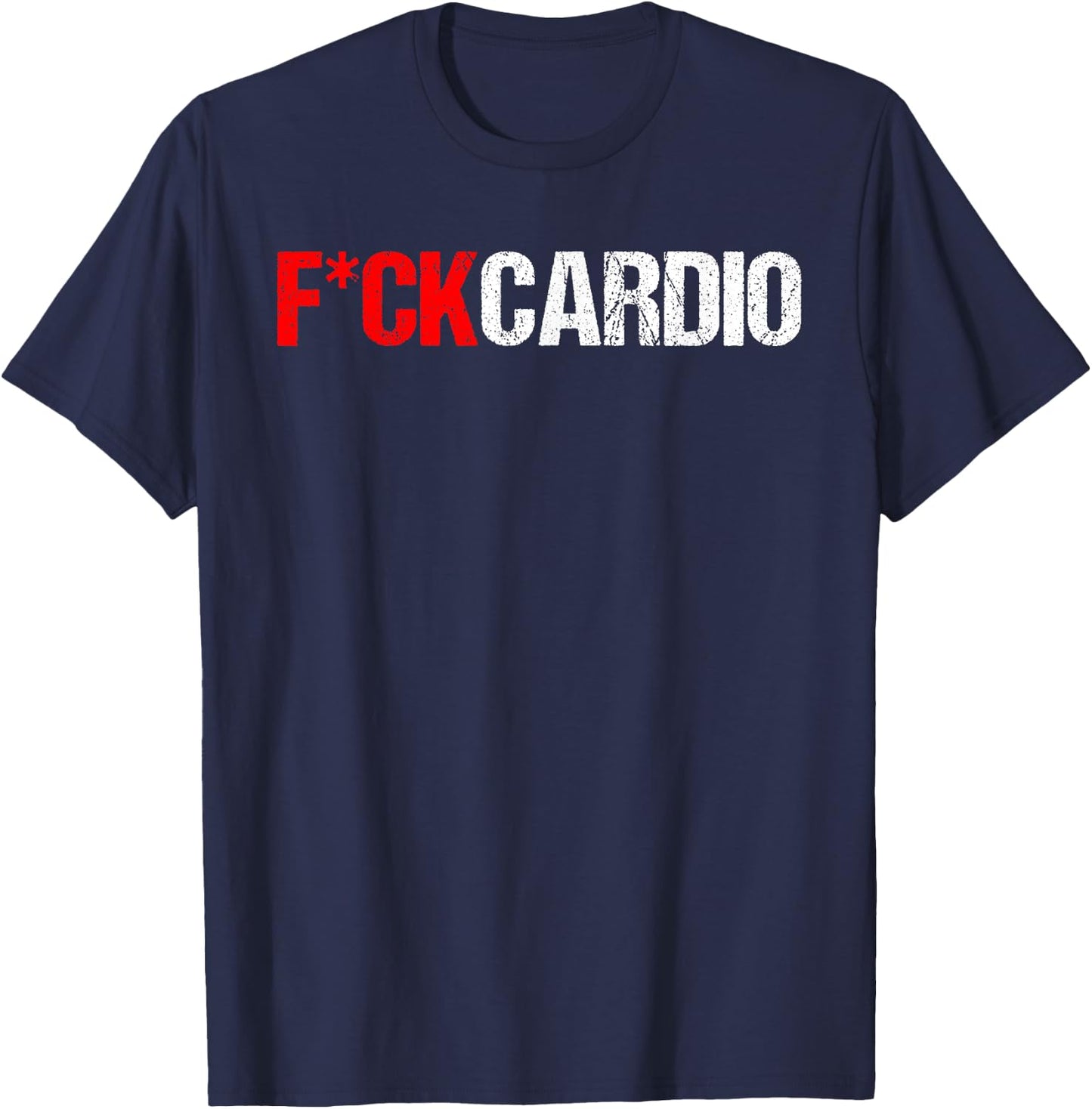 Fuck Cardio T-Shirt - T-Shirt | Navy
