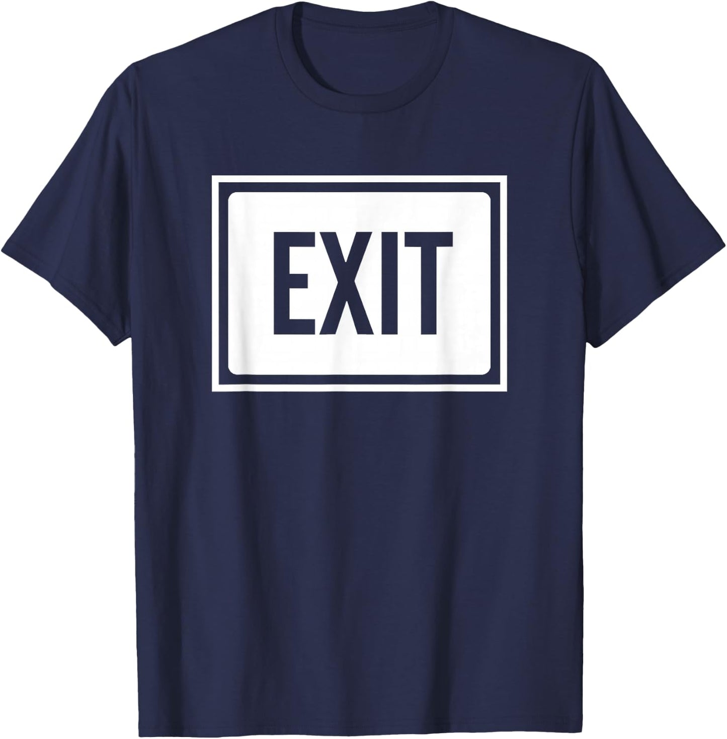 Exit Sign logo T-Shirt - T-Shirt | Navy