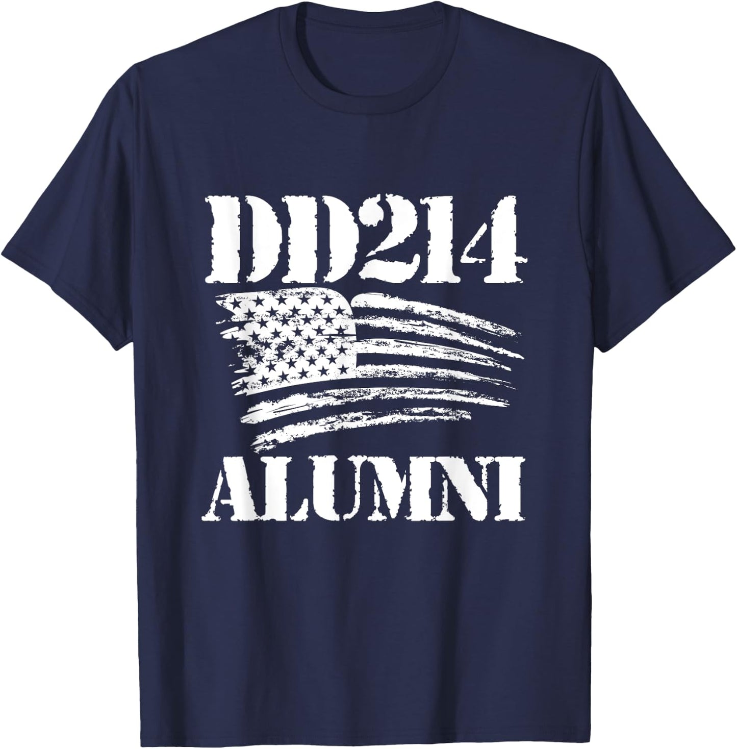 DD214 Alumni - Patriotic Veteran Veterans Day T-Shirt - T-Shirt | Navy