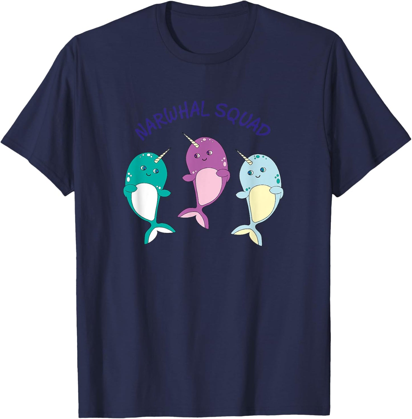 Cool Narwhal Squad - Funny Birthday Gift Kids T-Shirt - T-Shirt | Navy