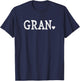 Gran Gifts Design with Heart Love Gran T-Shirt - T-Shirt | Navy