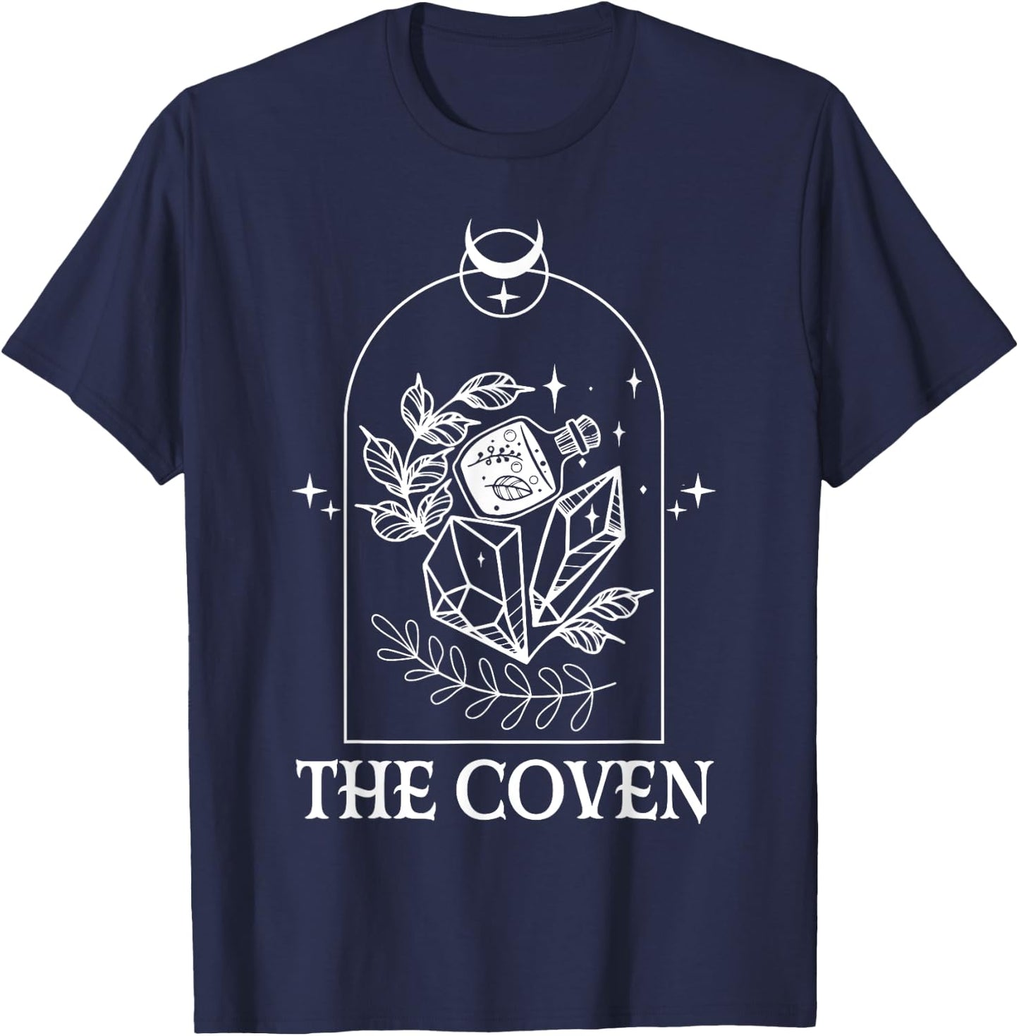 The Coven Bride Witch Bachelorette Matching Gothic Halloween T-Shirt - T-Shirt | Navy
