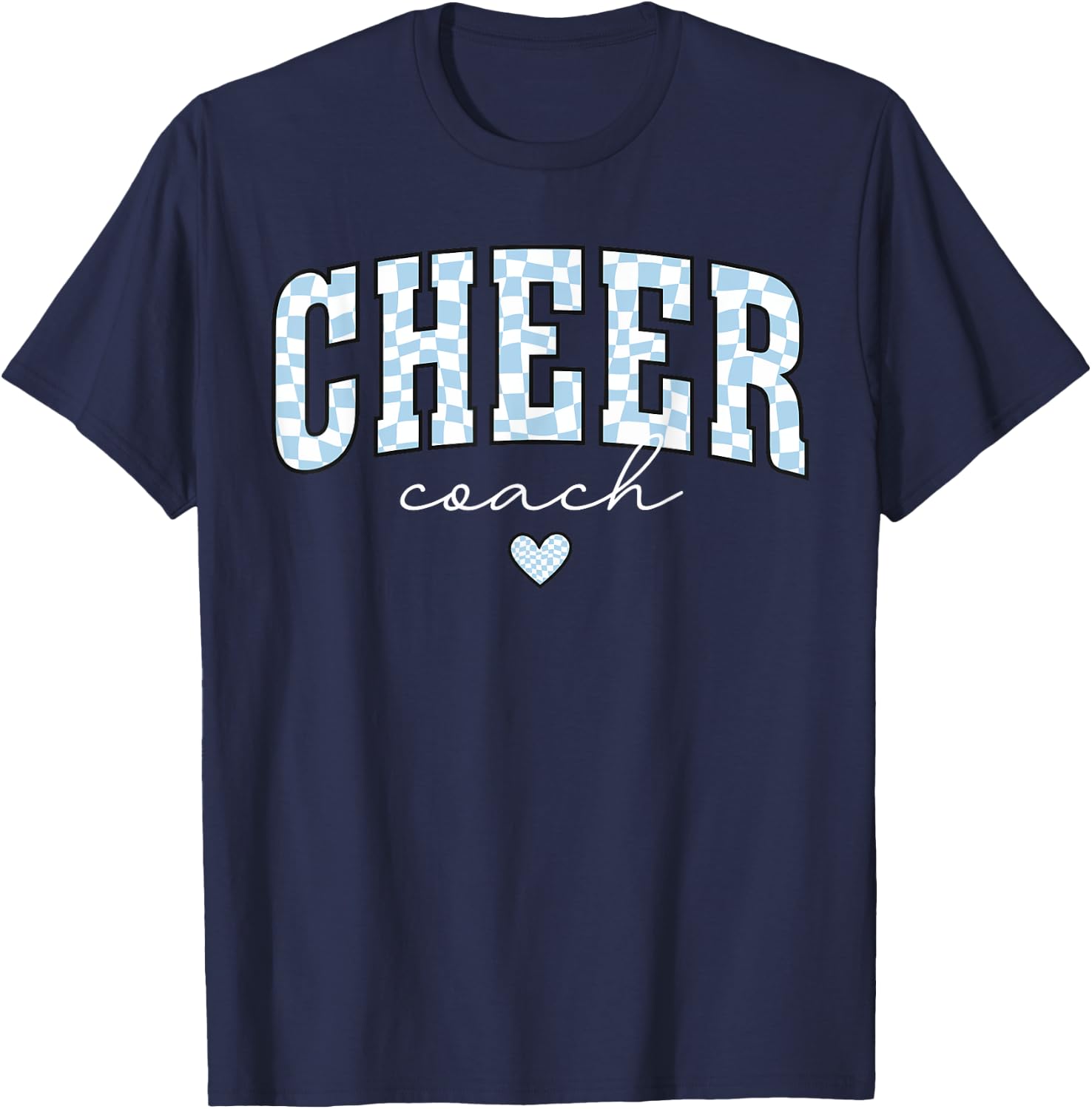 Cheer Coach Life Competition Season Cheerleader Team Trendy T-Shirt - T-Shirt | Navy
