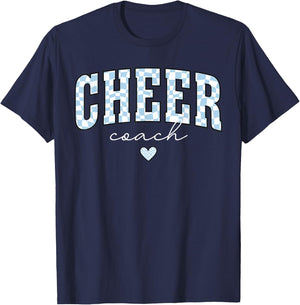 Cheer Coach Life Competition Season Cheerleader Team Trendy T-Shirt - T-Shirt | Navy