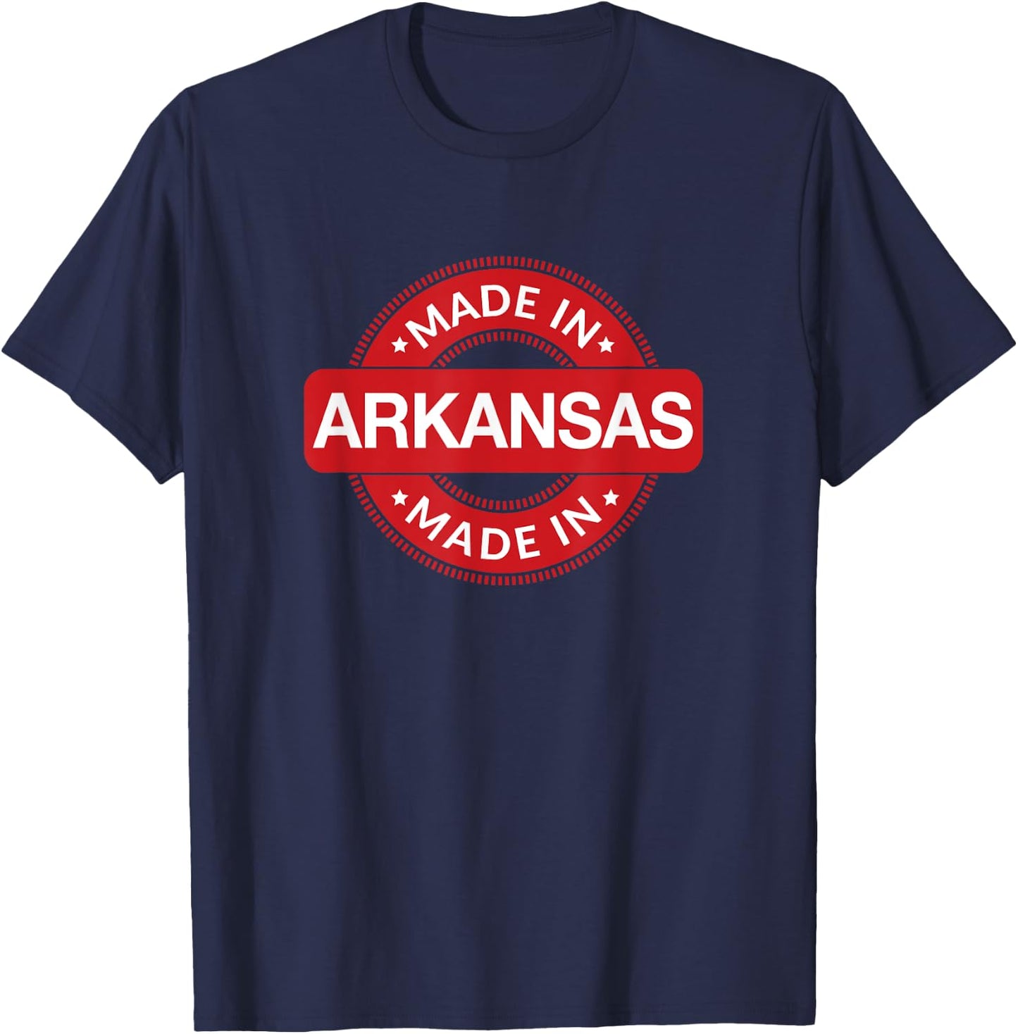 ARKANSAS Home - Made in Arkansas Label - Classic T-Shirt - T-Shirt | Navy