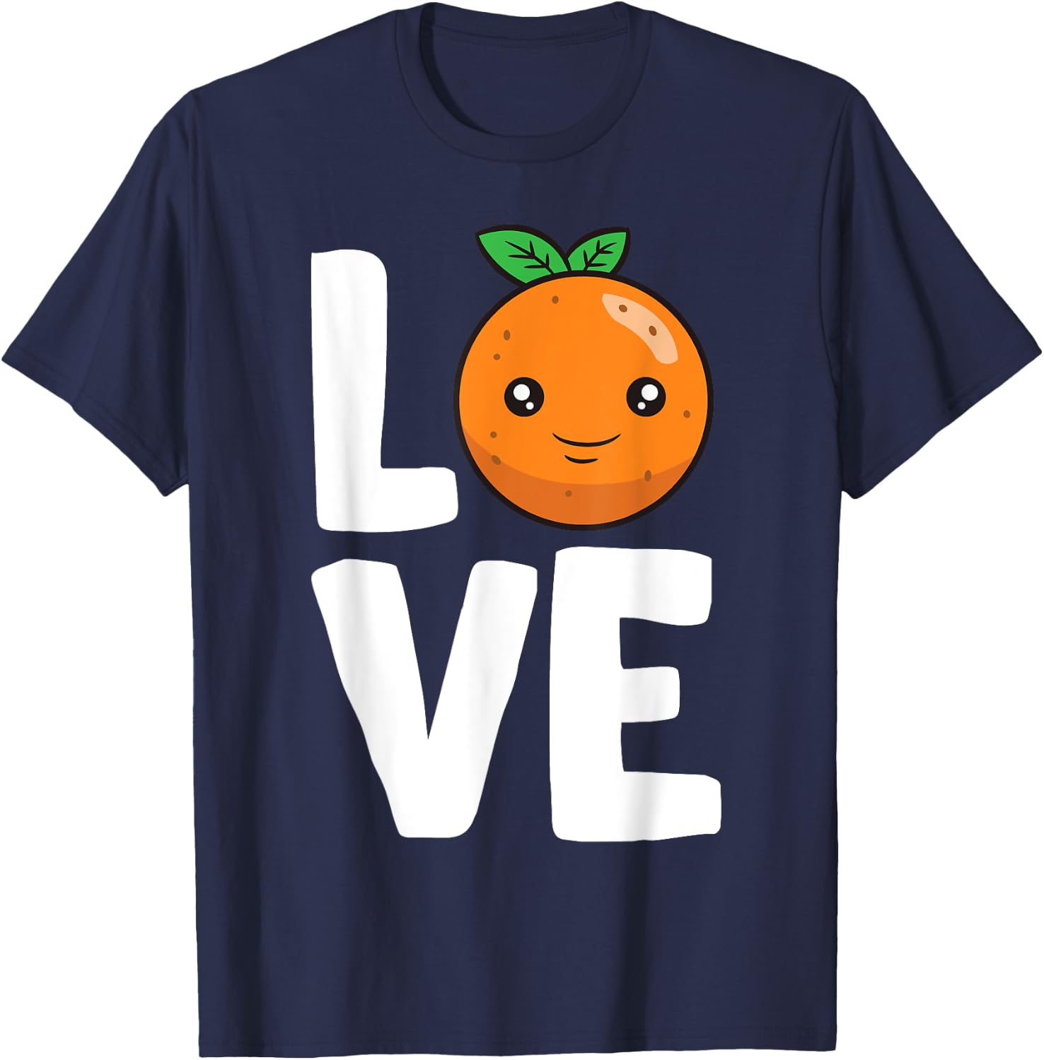 I Love Oranges Fruit Orange Lover T-Shirt - T-Shirt | Navy