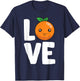 I Love Oranges Fruit Orange Lover T-Shirt - T-Shirt | Navy