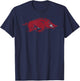 Arkansas Razorbacks Icon Black Officially Licensed T-Shirt - T-Shirt | Navy