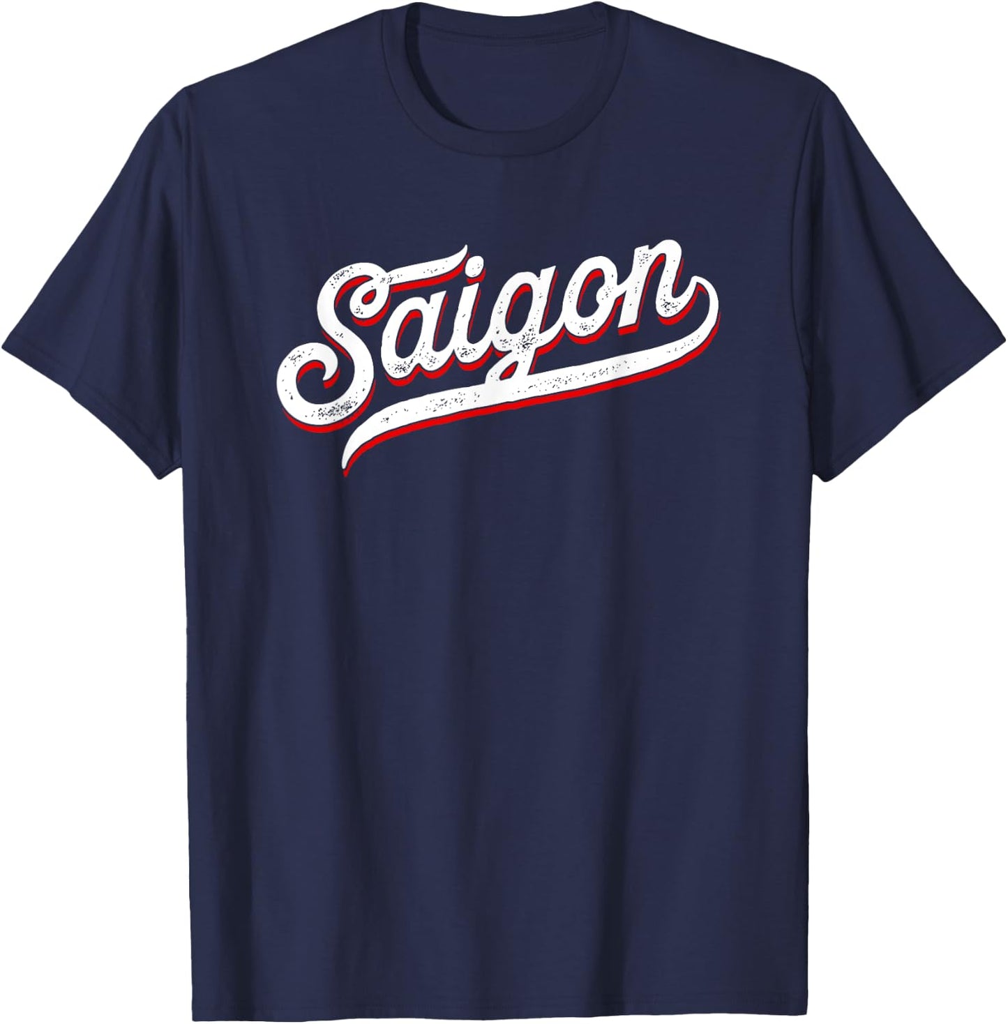 Saigon Vietnam - Ho Chi Minh City Travel Vintage Saigon T-Shirt - T-Shirt | Navy