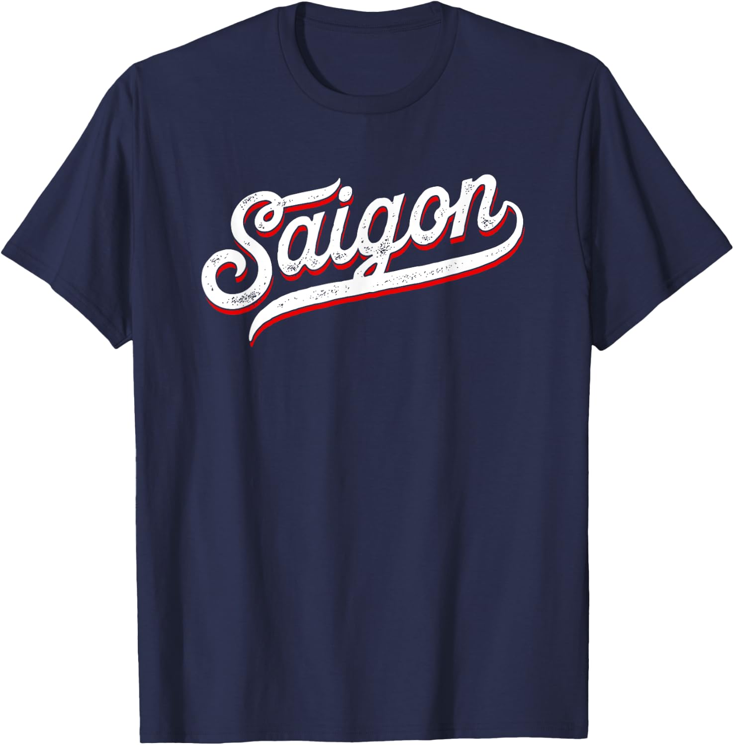 Saigon Vietnam - Ho Chi Minh City Travel Vintage Saigon T-Shirt - T-Shirt | Navy
