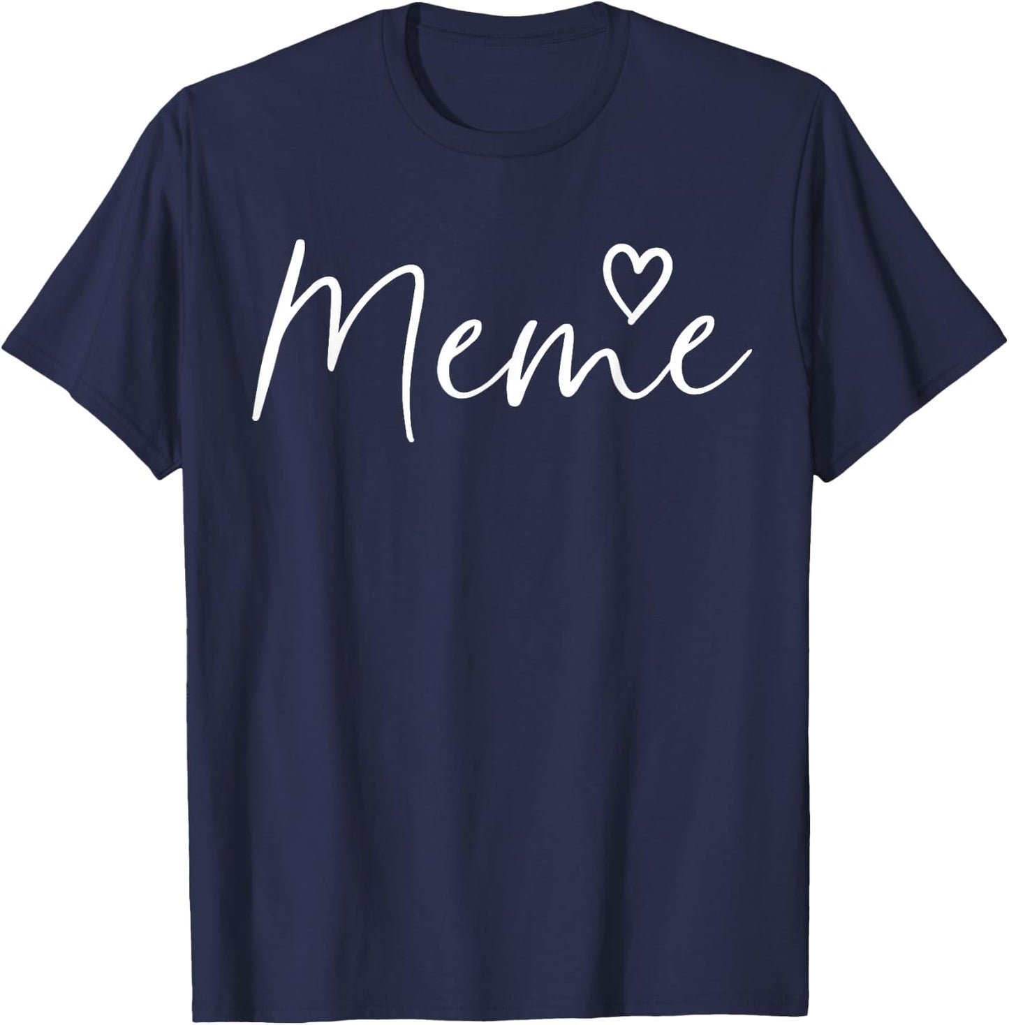 Meme Gifts Grandma Heart Mother's Day Meme T-Shirt - T-Shirt | Navy