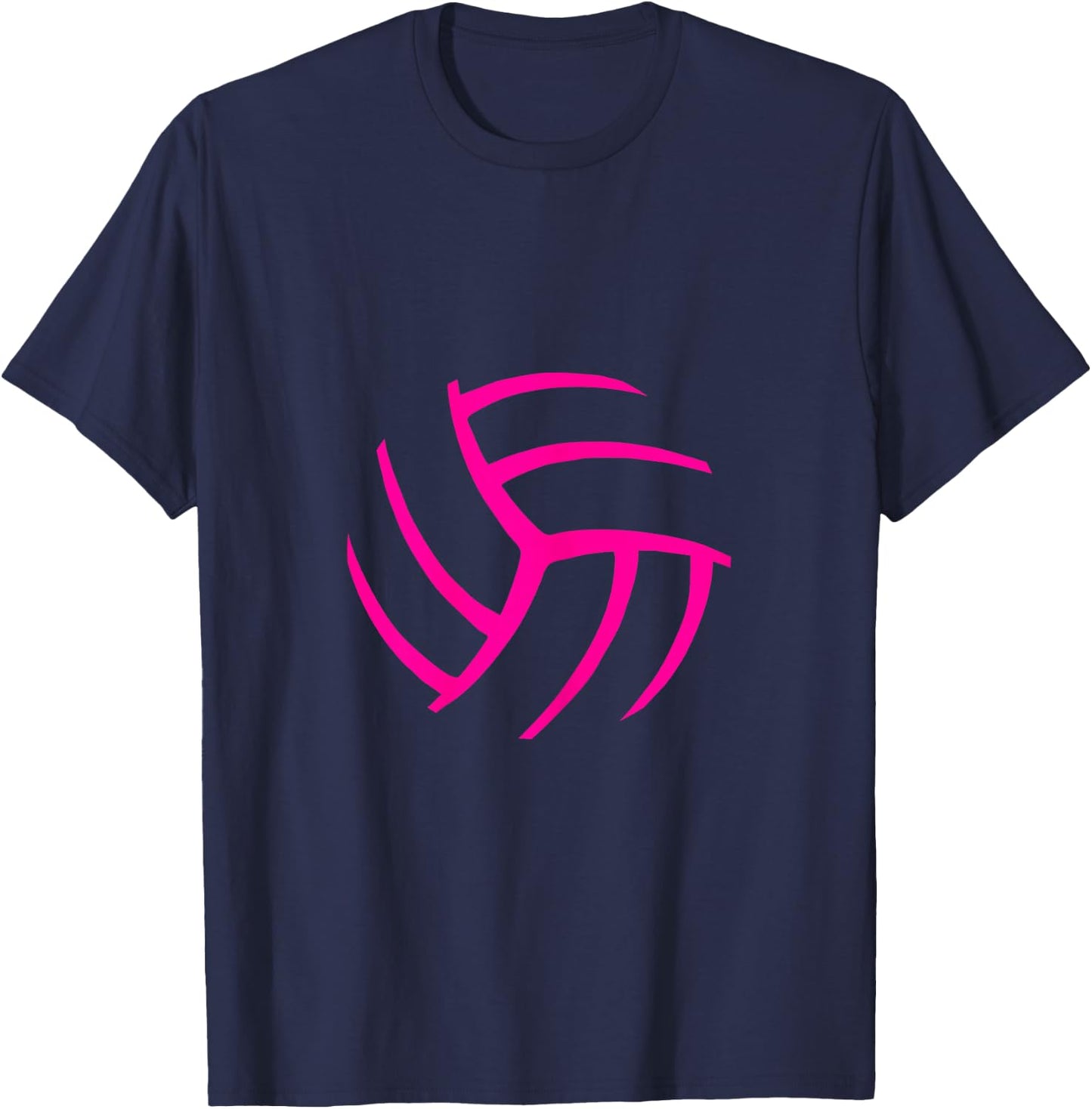Women Volleyball Apparel - Graphic Design for Girls T-Shirt - T-Shirt | Navy