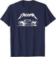 Tacoma Truck Metal Inspired Pixel Art Tacomatallica T-Shirt - T-Shirt | Navy
