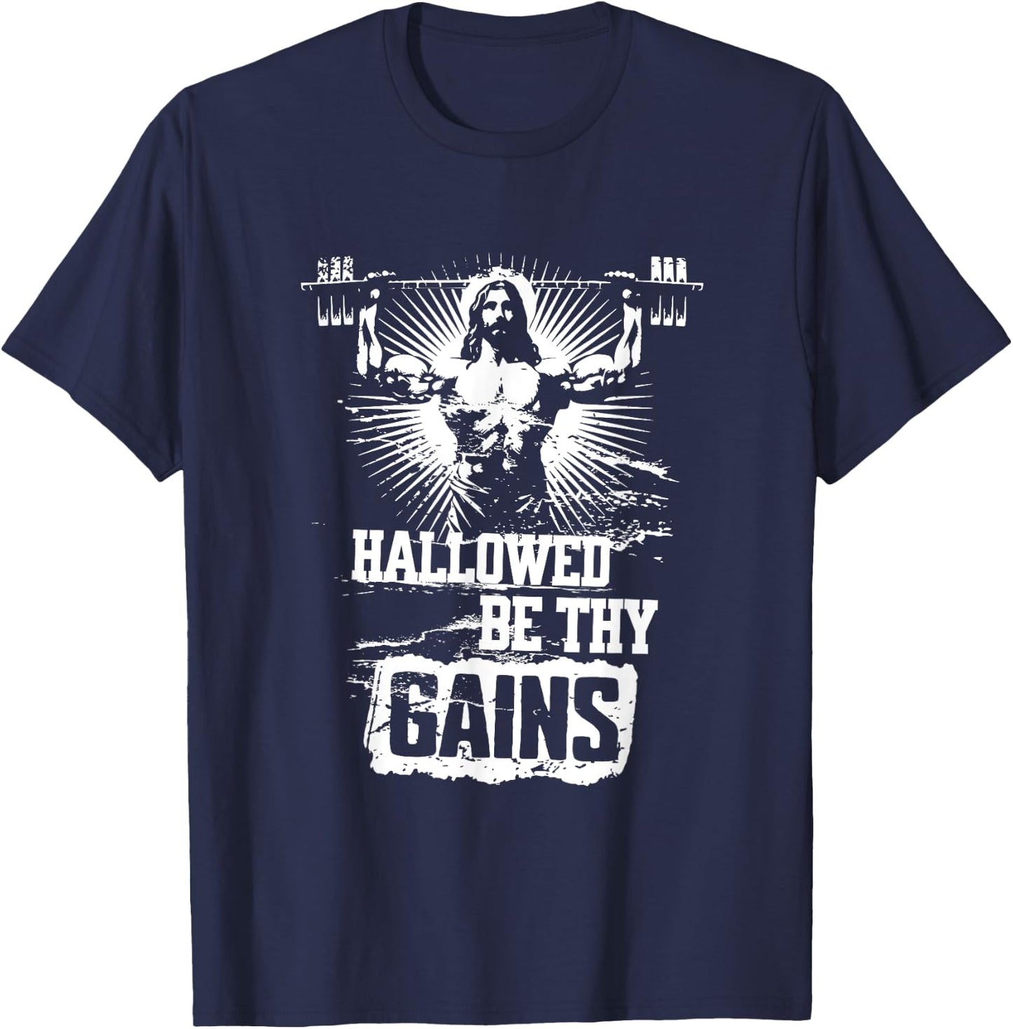 Hallowed be thy gains T-Shirt - T-Shirt | Navy