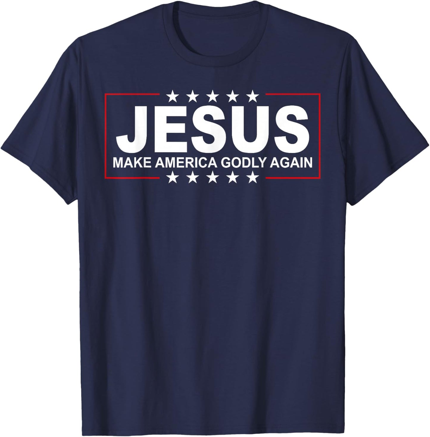 Jesus Make America Godly Again T-Shirt - T-Shirt | Navy