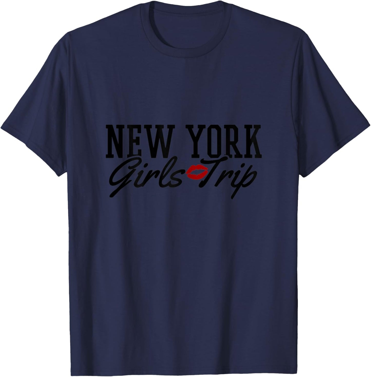New York Girls Trip NY NYC Vacation Outfit Matching Group T-Shirt - T-Shirt | Navy