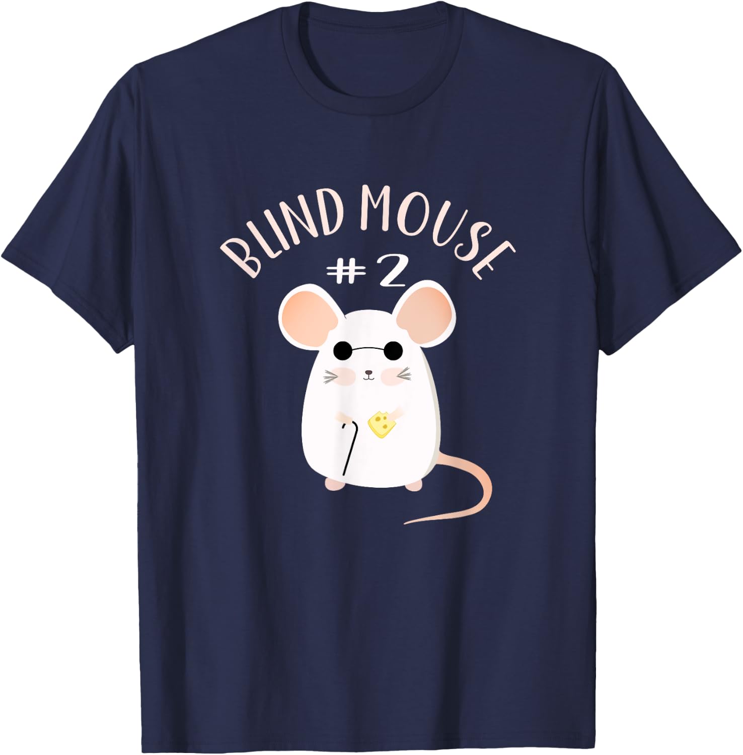 Three Blind Mice Matching Halloween Group Costume Mouse #2 T-Shirt - T-Shirt | Navy
