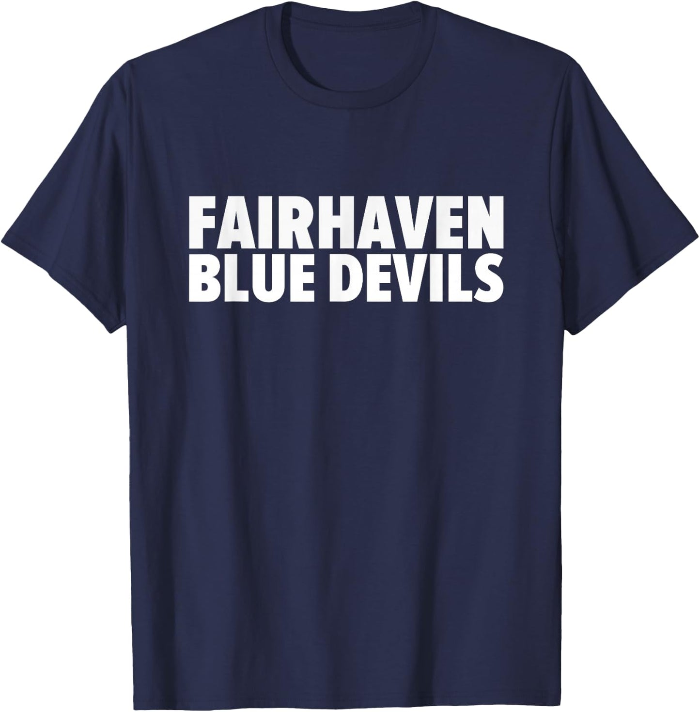 Fairhaven Blue Devils Bold T-Shirt - T-Shirt | Navy