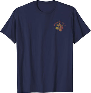Hanalei Bay Kaua'i Island Hawaiian Beach Vintage Retro Surf T-Shirt - T-Shirt | Navy