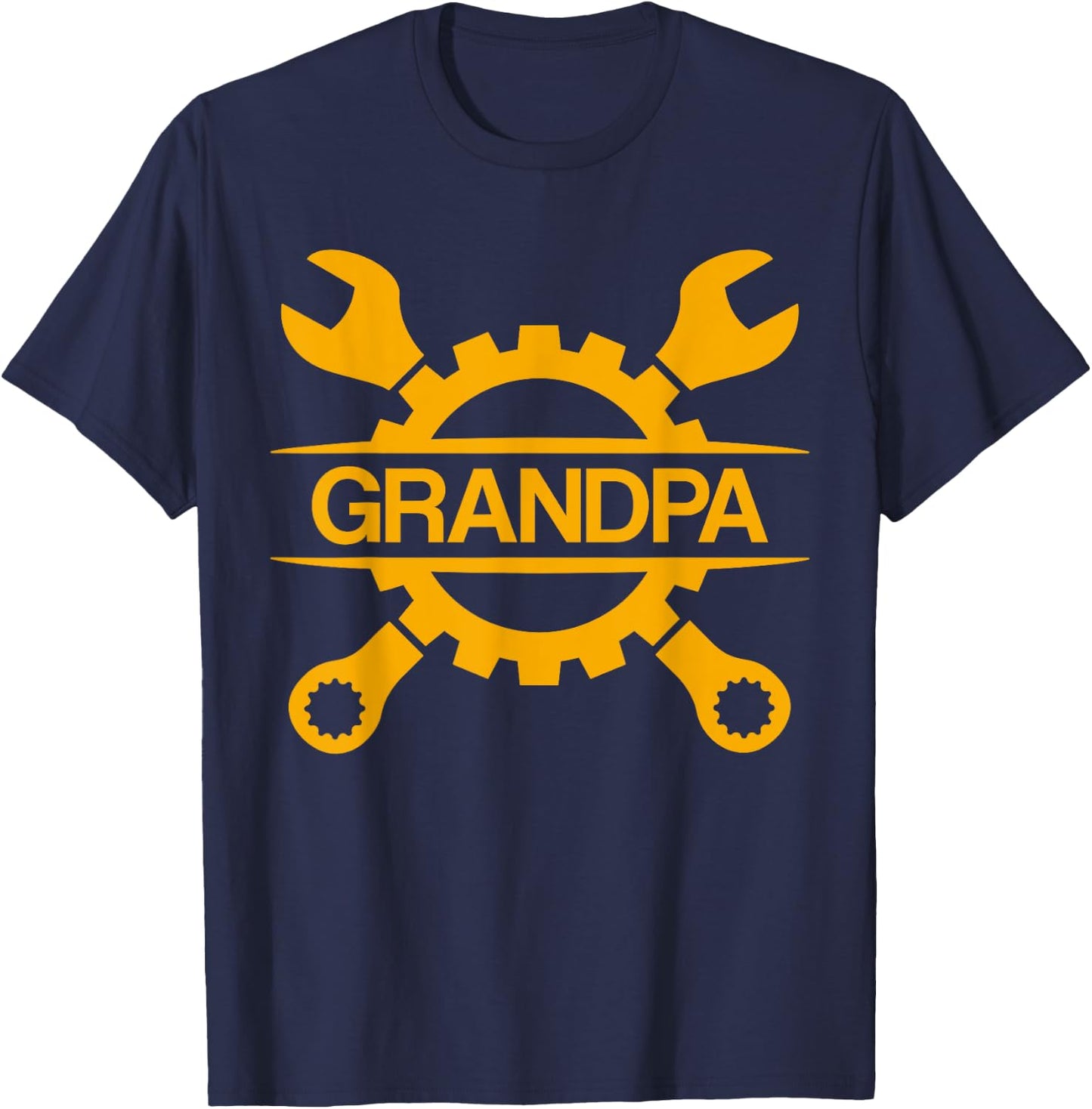Mechanic Grandpa Handyman Grandpa Mechanic T-Shirt - T-Shirt | Navy