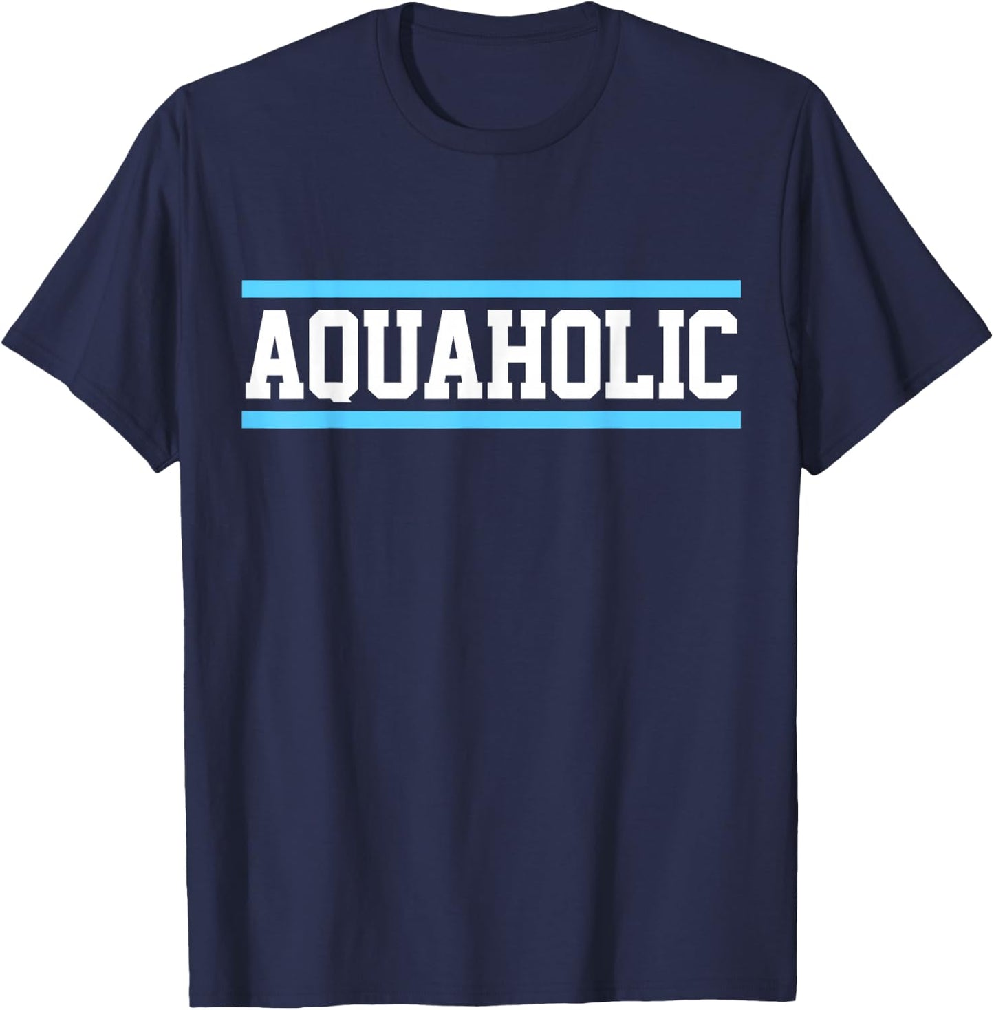 Funny Swimming Lover Swimmer Aquaholic I Love To Swim T-Shirt - T-Shirt | Navy