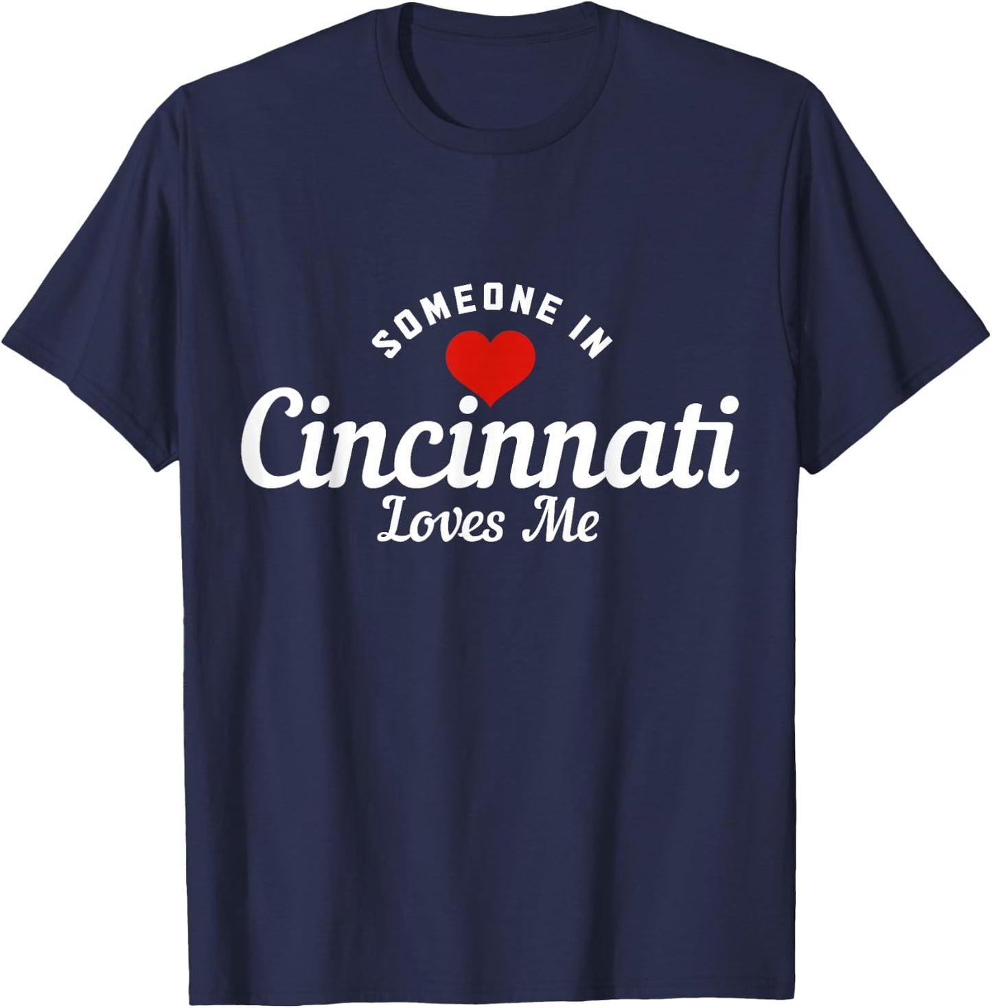 Someone in Cincinnati Ohio Loves Me Pride Vintage T-Shirt - T-Shirt | Navy