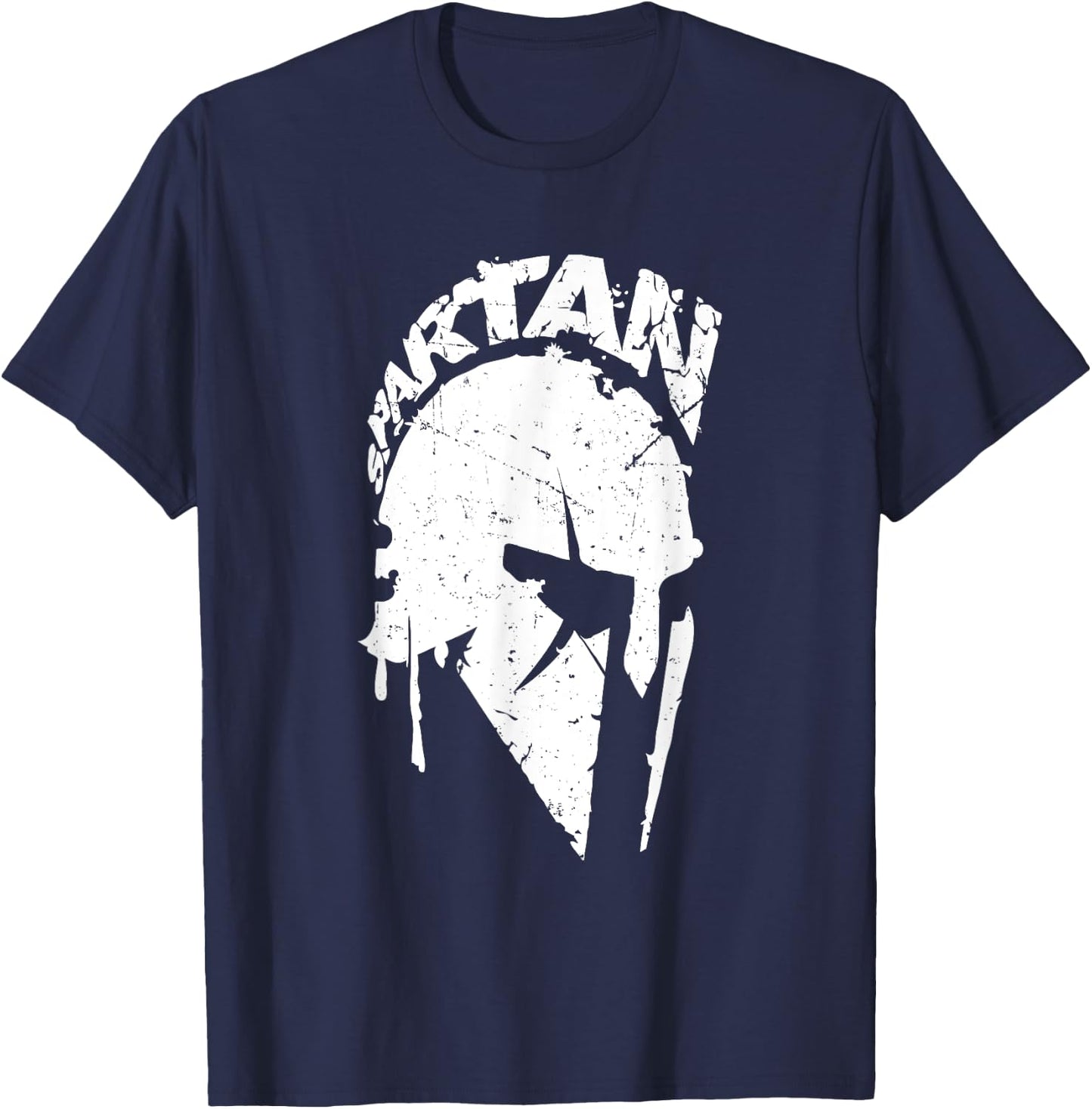 Spartan Warrior Soldier Gym Bodybuilding Sport Design T-Shirt - T-Shirt | Navy